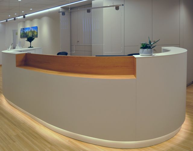 Akustiklamellenwand Besprechungsraum